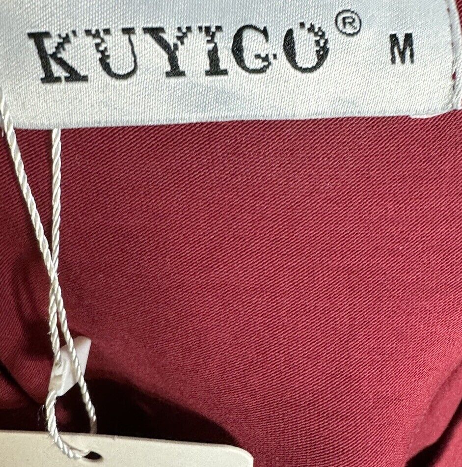 Kuyigo T Shirt Mens Size Medium Long Casual Sleeve Henley Neck
