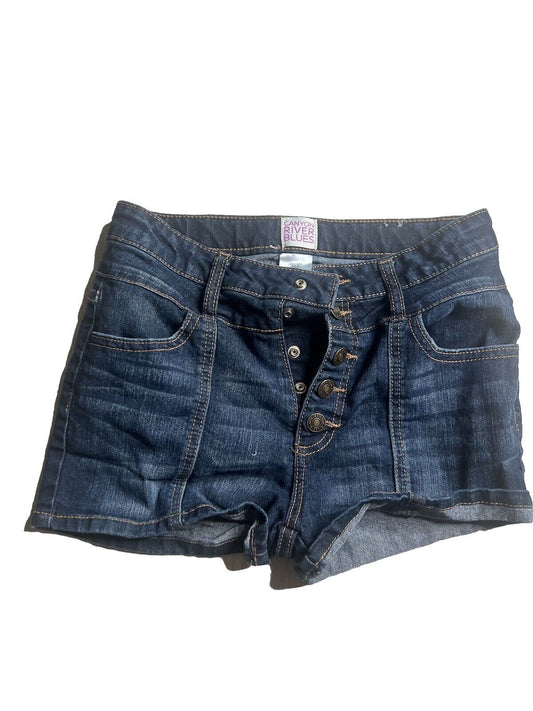 Canyon River Blues Cut Off Jean Shorts Women's Size 14 Dark Blue Wash