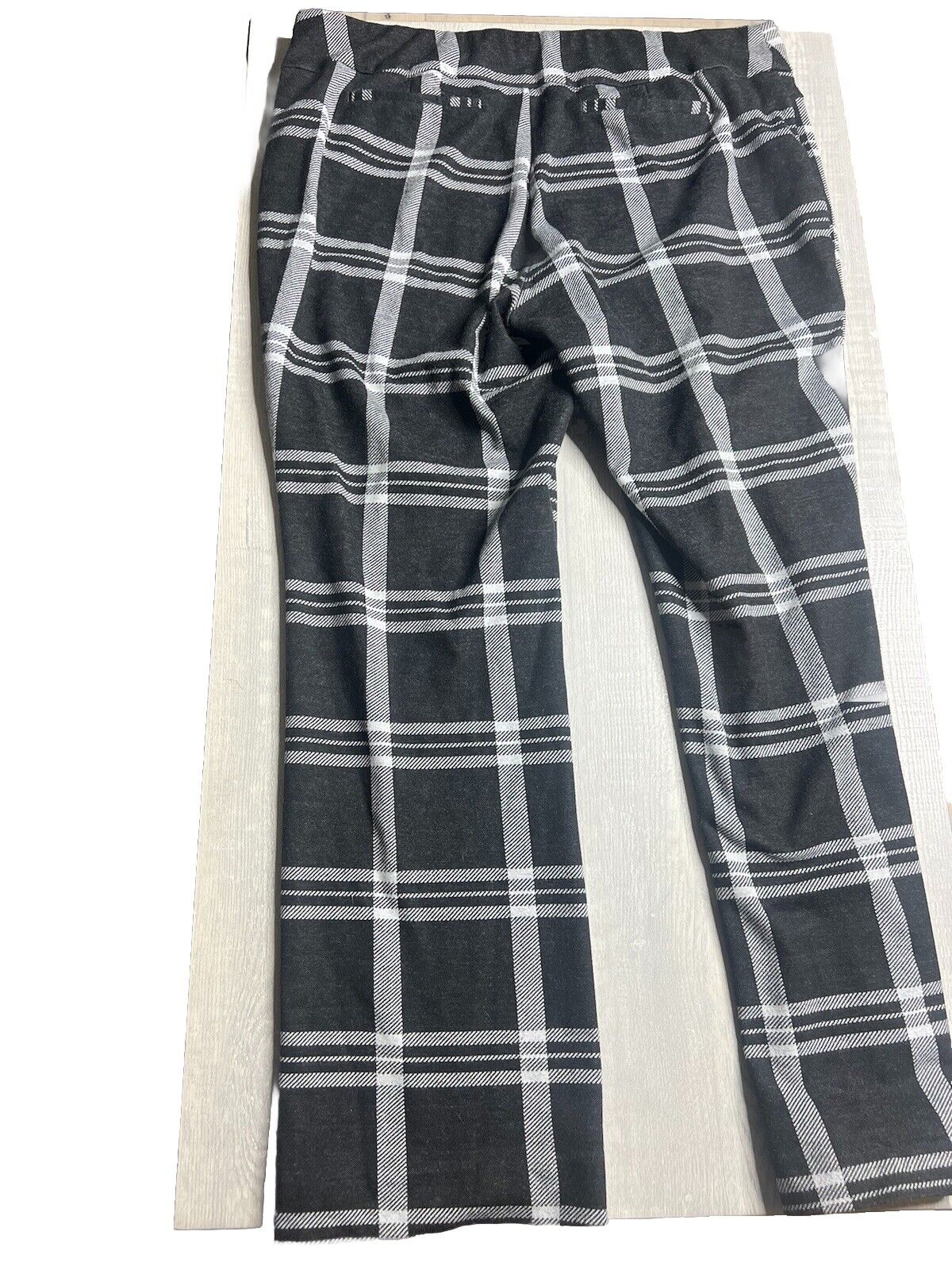 New York Company Womens XL Petite Stretch Women Black White
