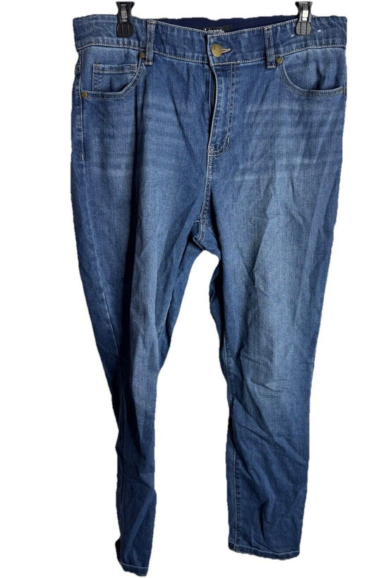 D Jeans Womens Size 14W Blue Mid Rise Bootcut Med Wash Denim