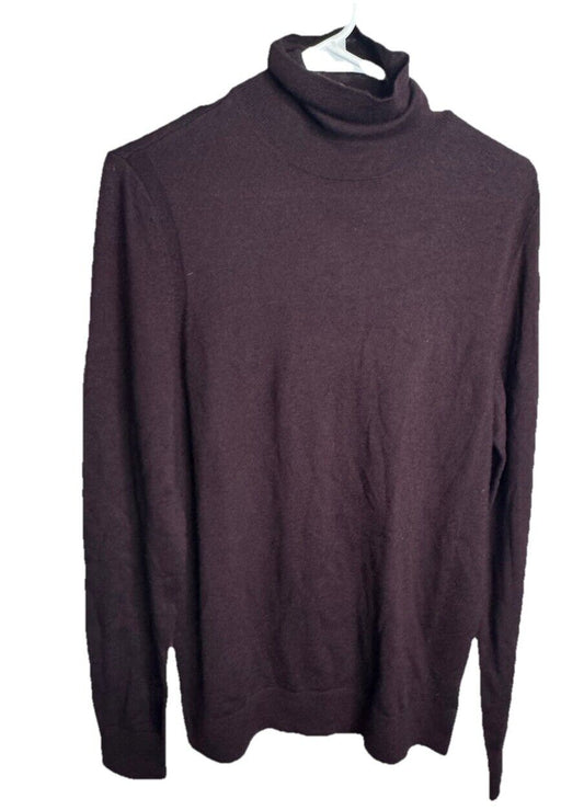 Express Men's Sweater Size M Turtle Neck Wool Blend Knit Stretch