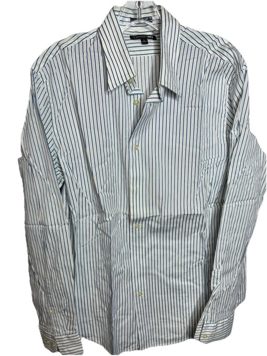 Express, Men's 1 MX Fitted Long Sleeve Button Up, L 16-16.5,