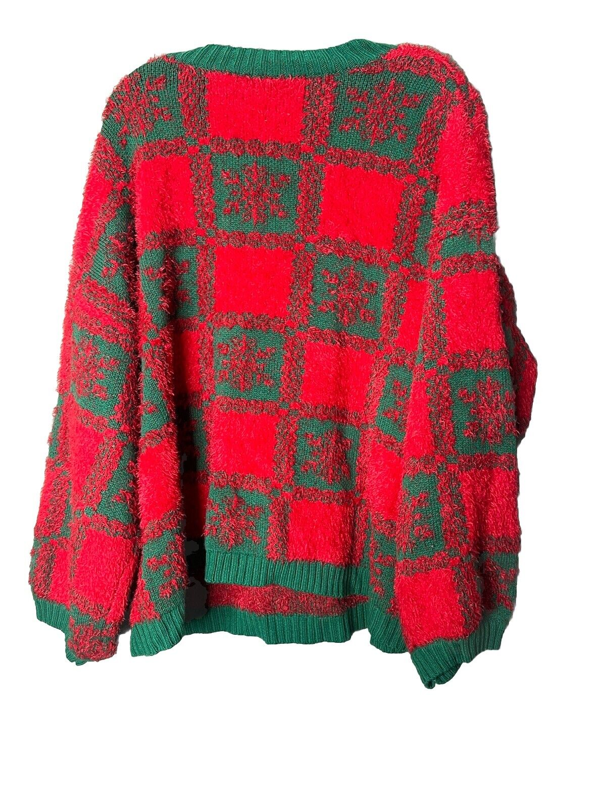 Holiday Time Women’s Large Dog Wearing Glasses Ugly Christmas Sweater 2X