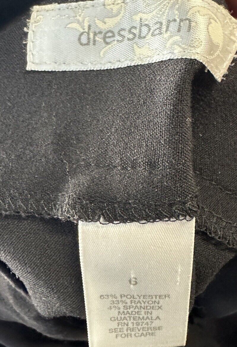 Dress Barn Black  Pants Women's Size 6
