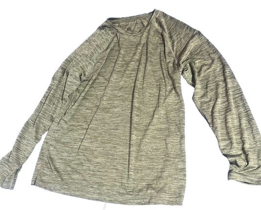 Champion Gray Long Sleeve Breatheable Workout Activewear Shirt Top Size M