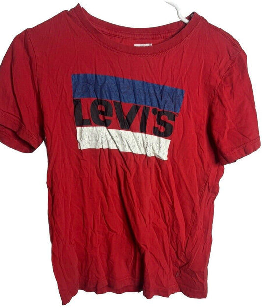 Levis Boys Short Sleeve Crew Neck Pullover T Shirt Size 14-16