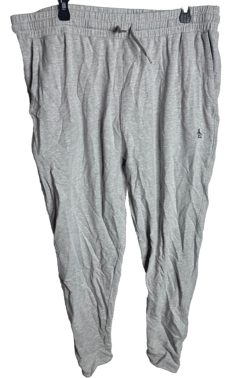 Original Penguin by Munsingwear Fleece Joggers Mens XL Grey Heather NWT