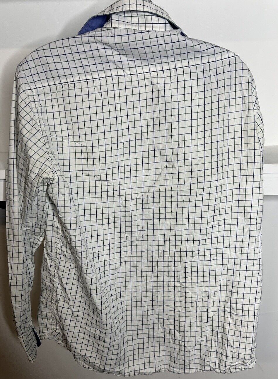 Louis Philippe Mens Button Shirt Size 40 Cotton Long Sleeve Collar