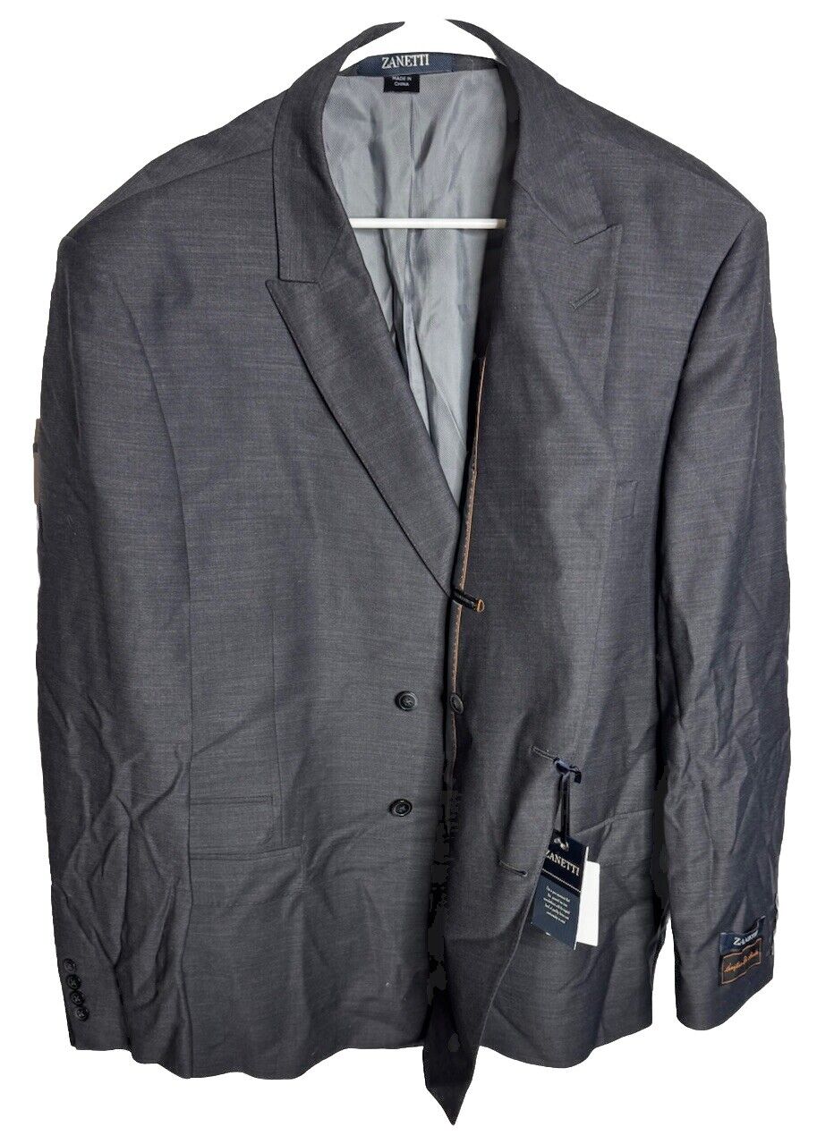 MENS 52R  ZANETTI LANIFICIO DI BIELLA PORTO SUIT JACKET SPORT COAT BLAZER