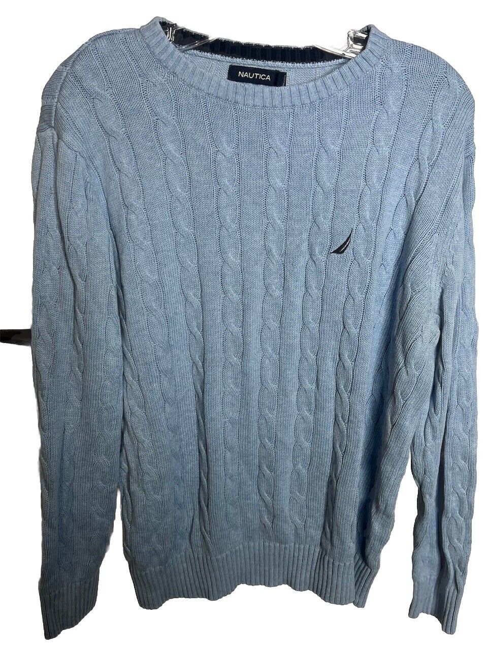 Nautica Sweater Adult M Blue Long Sleeve Pullover Mens Crewneck