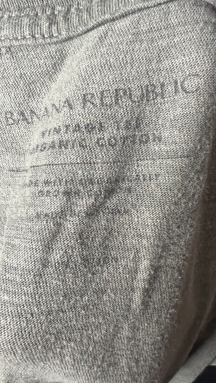 Banana Republic  Green Short Sleeve Cotton Blend T-Shirt Men's L Small 2 Holes