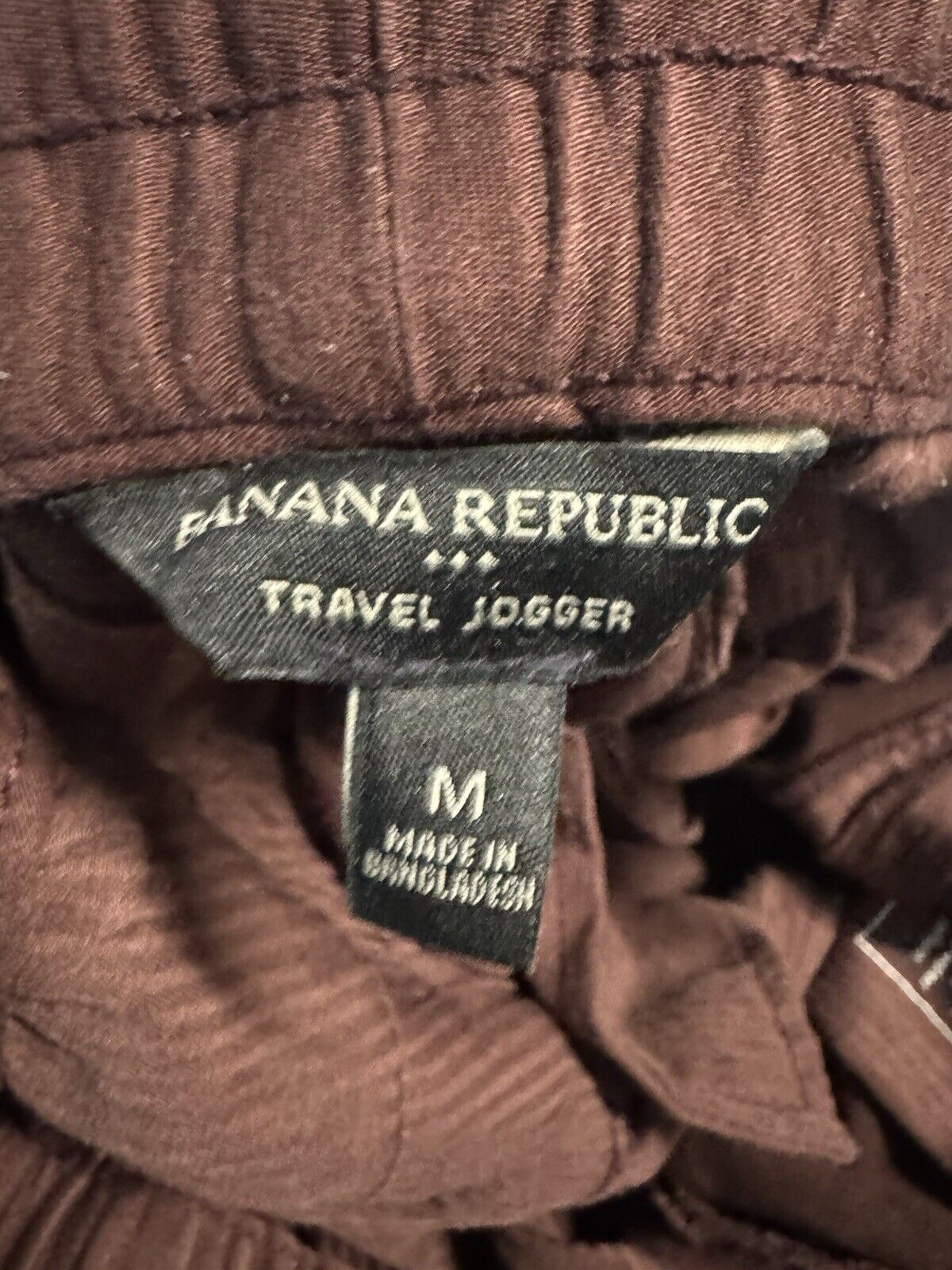 Banana Republic Mens Travel Jogger Pants Size Medium Cotton Stretch Flat Front