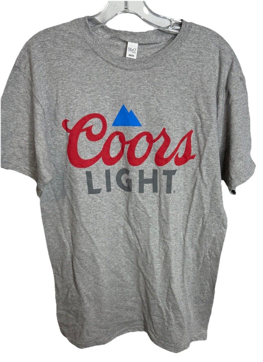 Coors Light Mens T-Shirt Medium Gray Short Sleeve