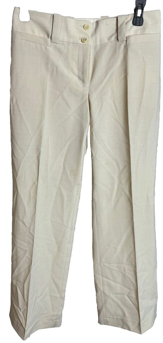 Correspondent womens wide leg dress pants 0 stretch striped mid rise