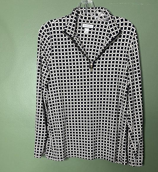 Charter Club Blouse Womens Size Large Short Sleeve