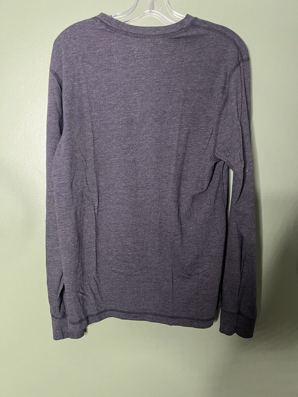 Classic Men's Shirt, Long Sleeve Classic Crew Neck Large