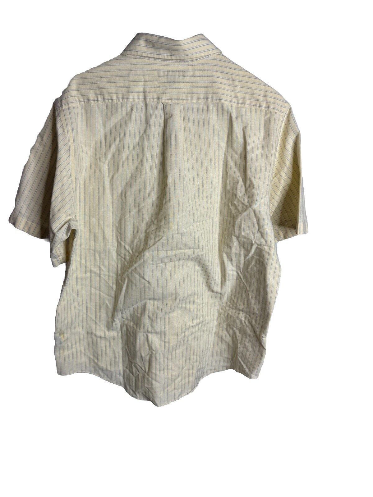 Croft Barrow Men Button Up Shirt 16 1/2 Classic Broadcloth Short Sleeve