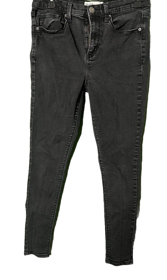 MUDD Skinny Distressed Low- Rise Black Jeans Flex Stretch Size 9