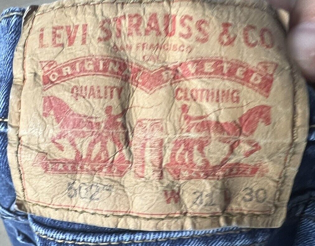 Dark Blue Mens Levis 502 Jeans 31x30