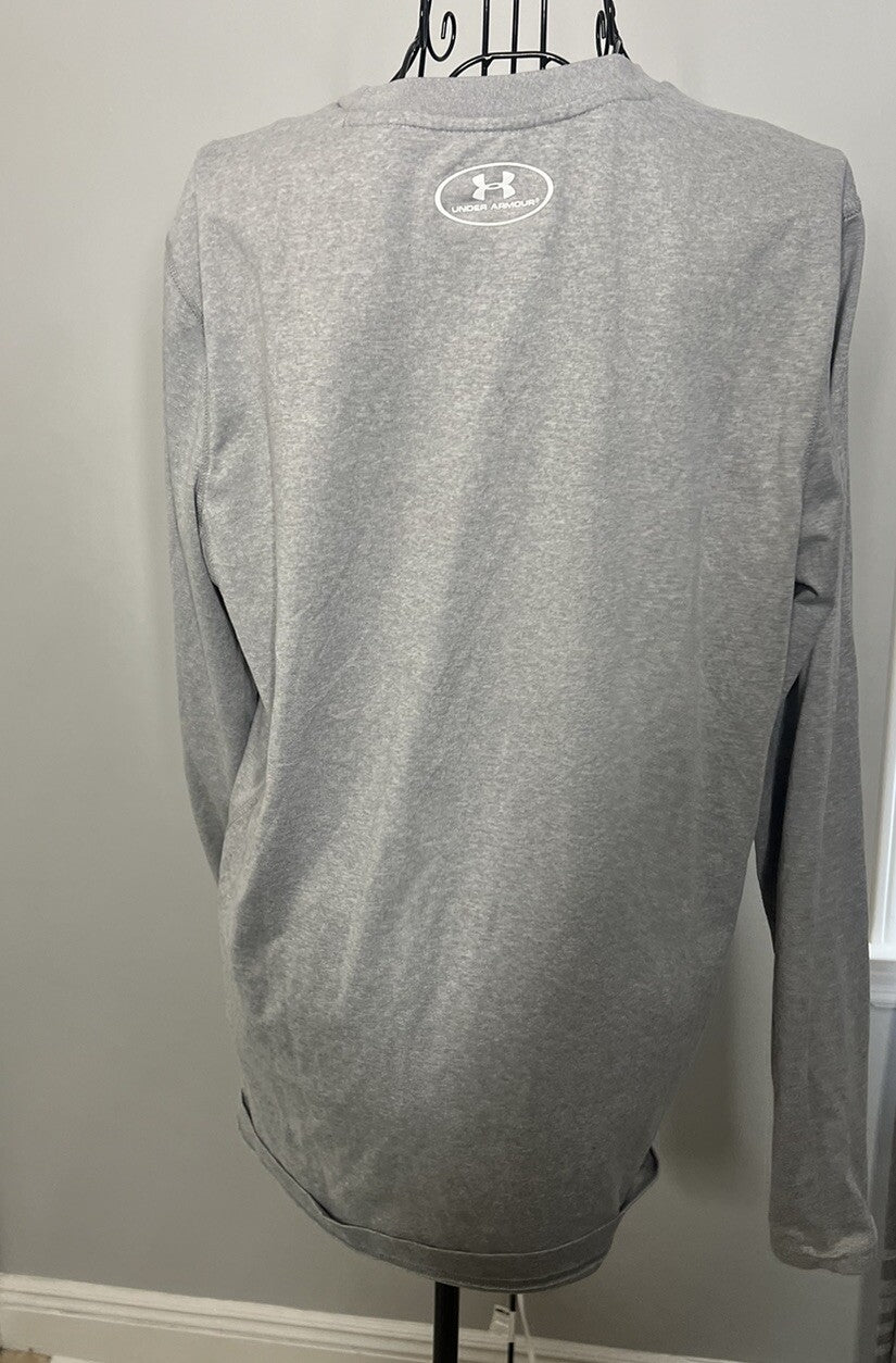 University of Wisconsin Badgers Under Armour Gray And Red Size Small