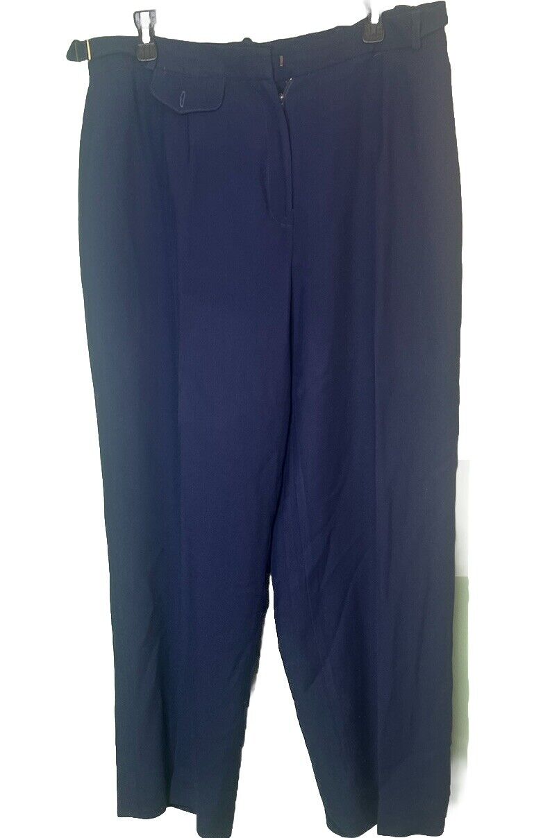 Lauren Ralph Lauren Pleated Pants Womens 14W Plus Size  Straight Leg