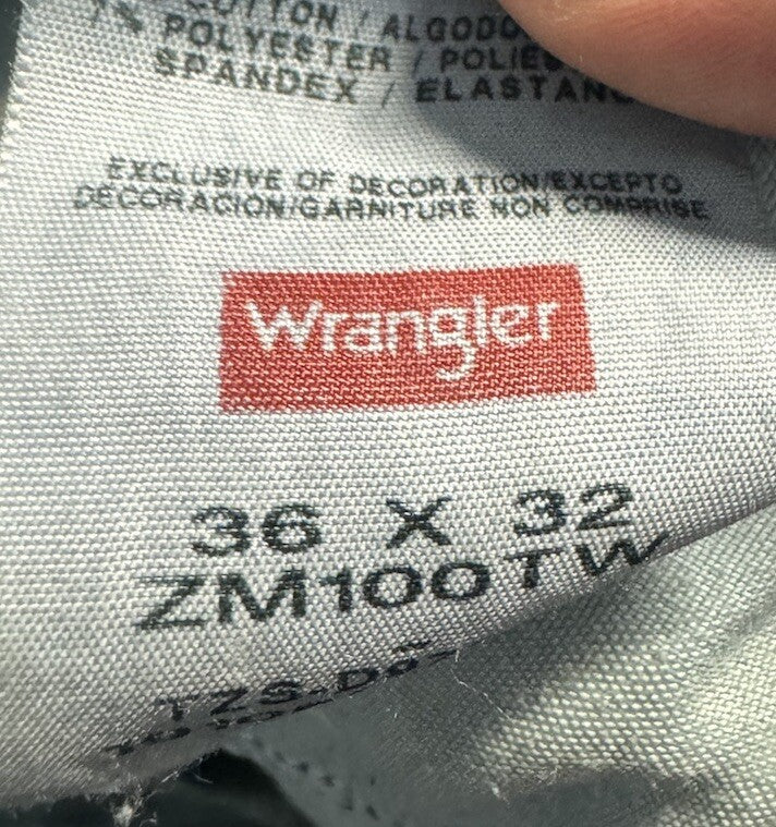 Wrangler Jeans Mens 36x32 Blue Denim
