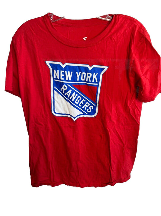 New York Rangers Hockey Fanatics Men’s Short Sleeve Shirt Size Medium