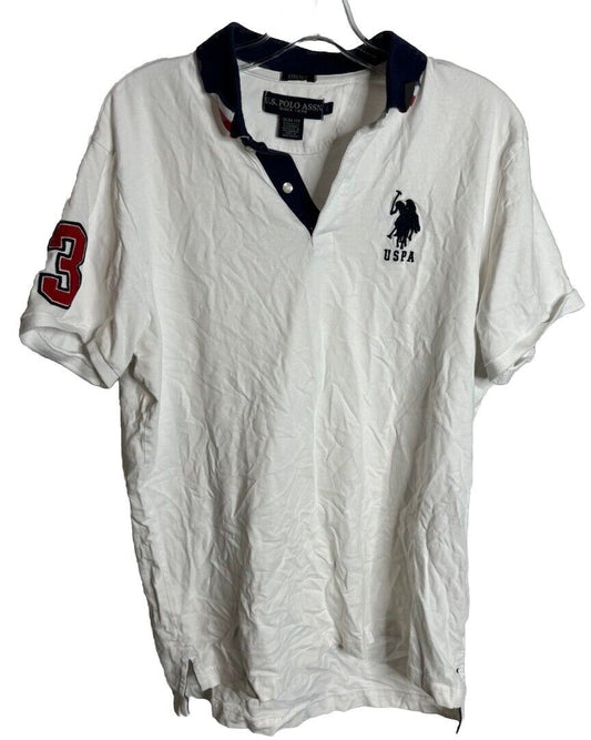 US Polo Association Shirt Mens Large  Short Sleeve Polo