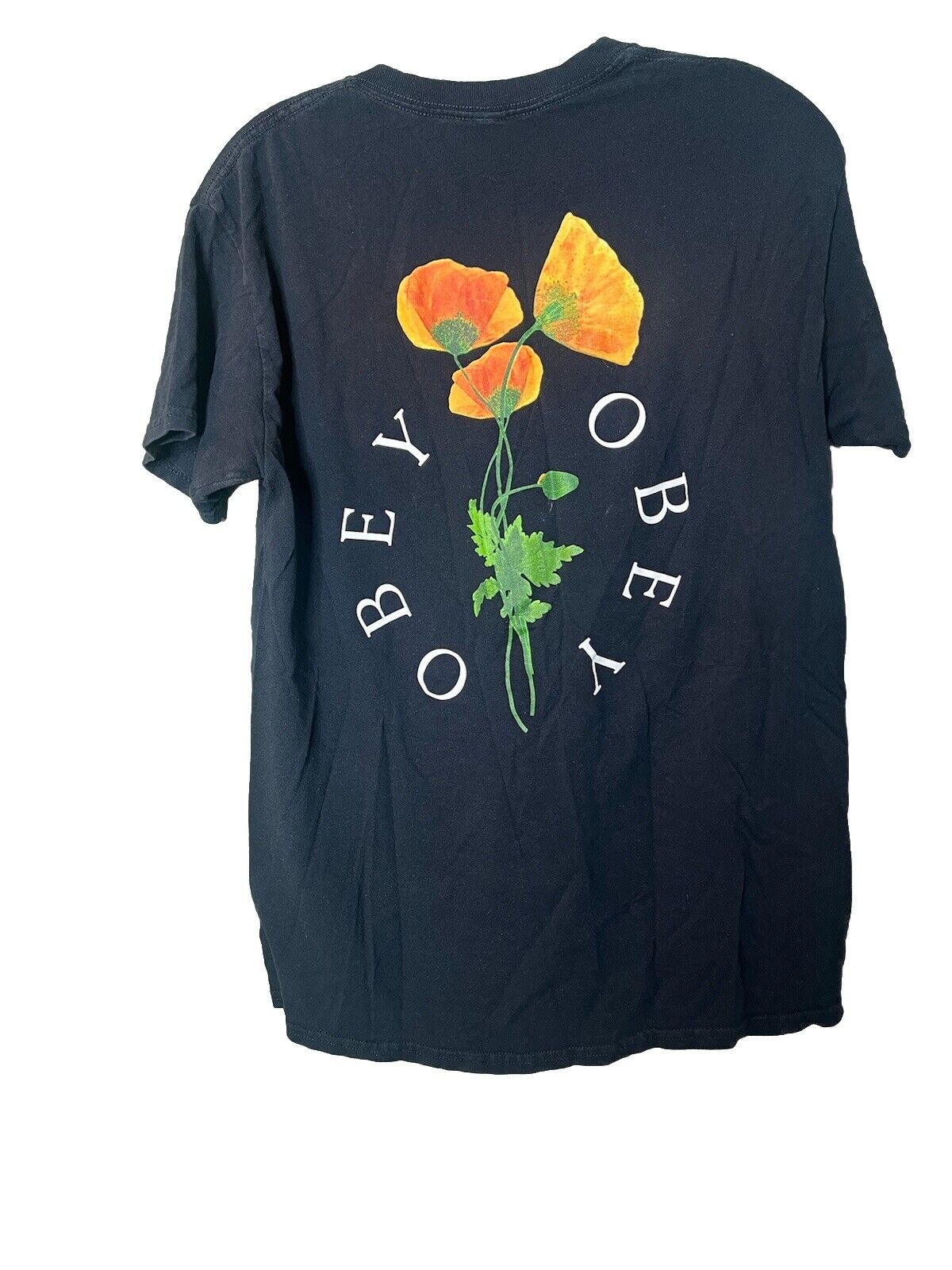 Obey Worldwide Size Medium Spell Out Classic T-Shirt Obey
