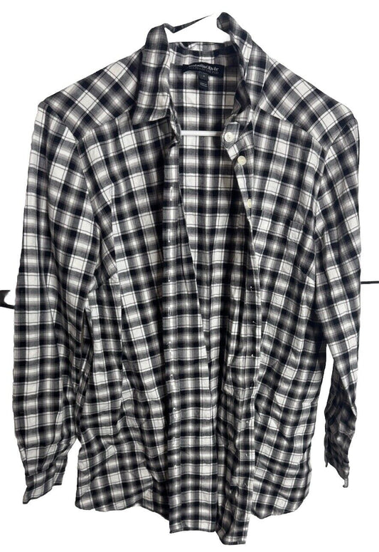 Isabella Oliver Womens 2 Blouse Shirt Top Plaid Check Button