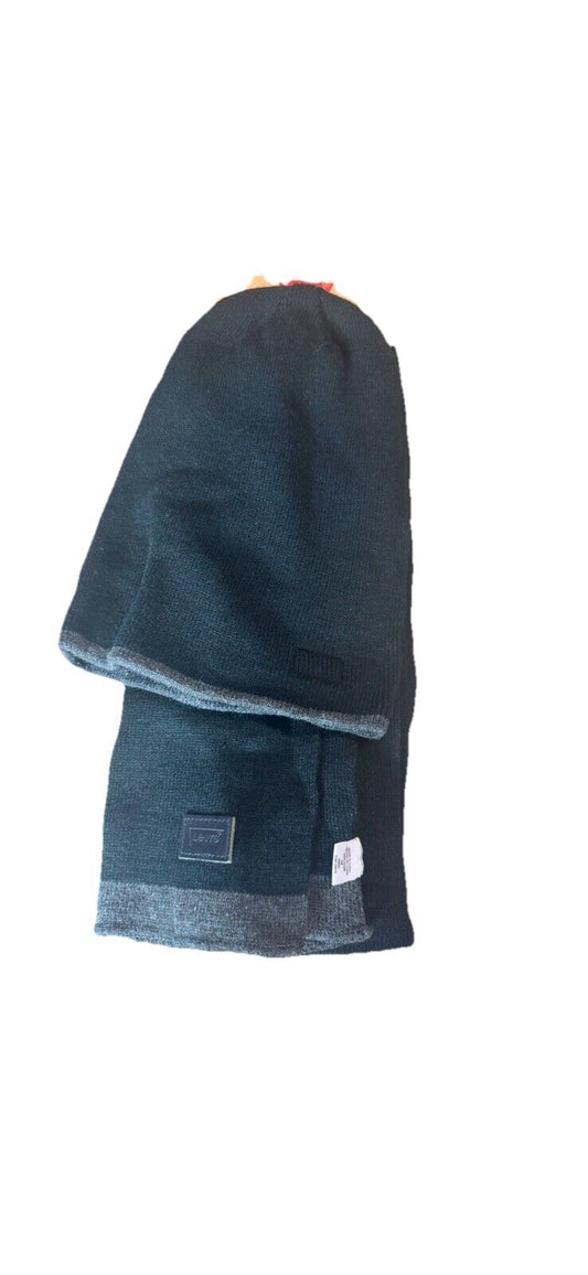 Levis Levi Strauss Winter Hat Scarf Combo One Size Adult New
