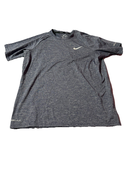 Nike Dri-FIT Mens Size MediumCrewneck Swim Shirt Hydroguard UPF 40+ Heather Gray
