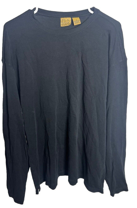 Jos A Bank Mens XL 100% Cotton Long Sleeve Tee Shirt