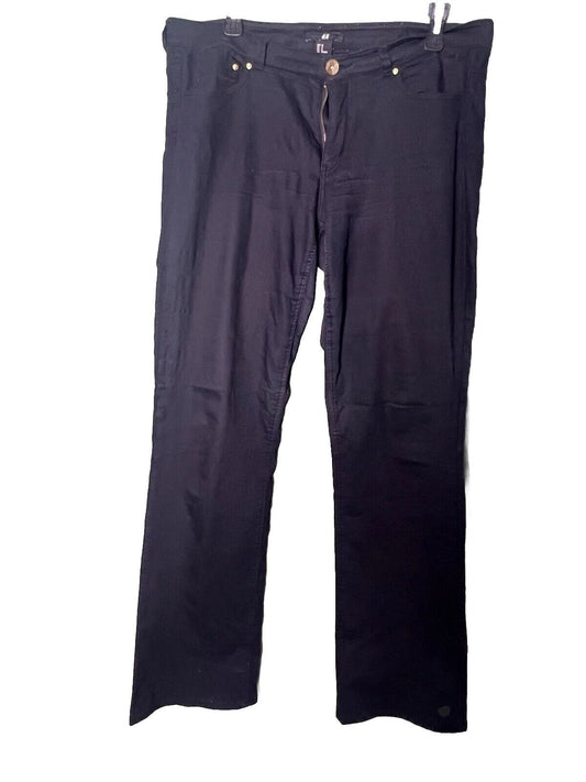 Divided H&M Women’s Black High Rise Flat Front Skinny Pants Size 12