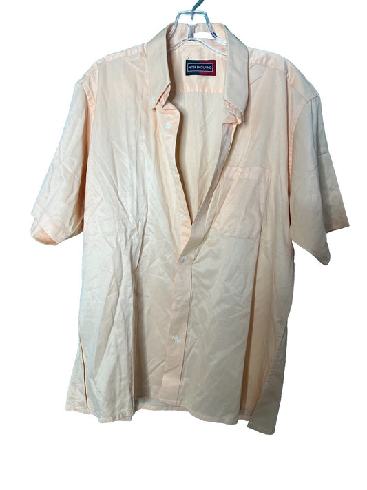 Peter England PE Casuals Short Sleeve Button Down Shirt Slim Fit 42cms (16.5in)