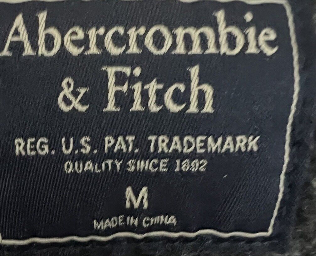 Abercrombie & Fitch Men's Full Zip Hoodie Medium Long Sleeve