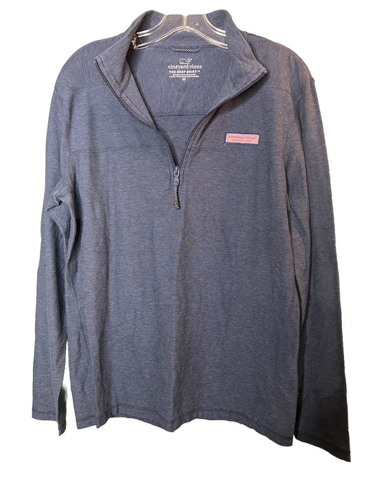 VINEYARD VINES shirt - M - THE SHEP SHIRT - ZIPPER COLLAR -