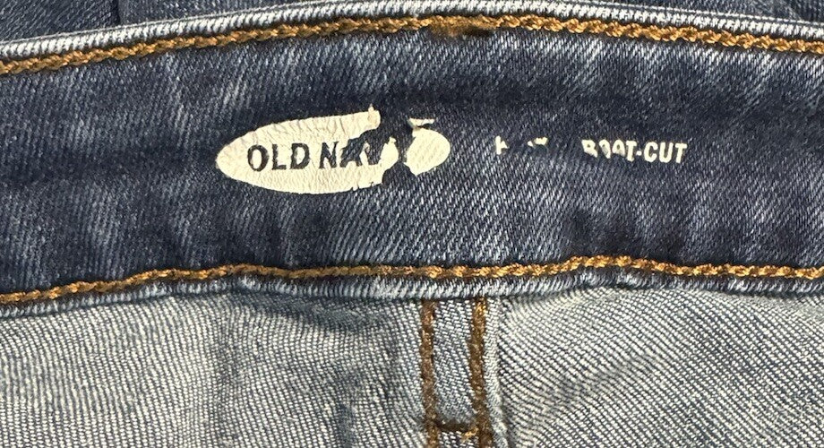 Old Navy The Dreamer Bootcut Jeans Women's Size 12 Long Blue Mid Rise 5-Pocket