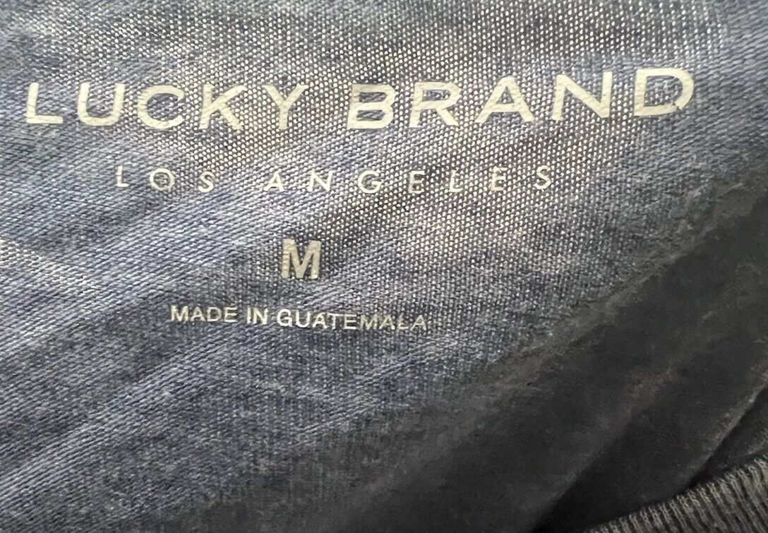 Lucky Brand T Shirt Mens Size M Short Sleeve Crew Neck Casual