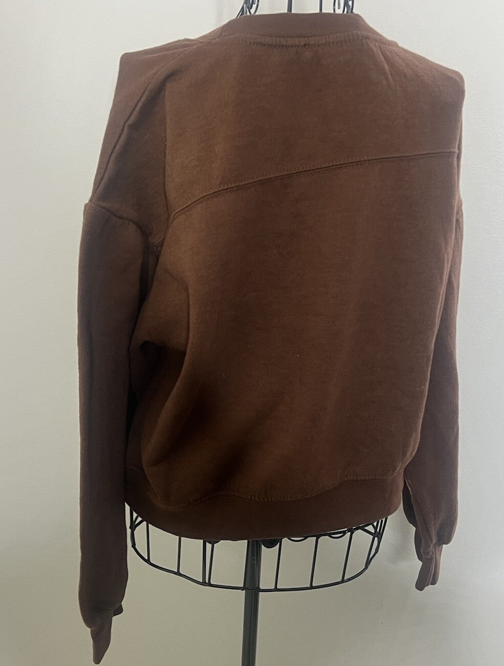 Zara Womens Long Sleeve Crew Neck Classic Stretch Sweater Size Medium