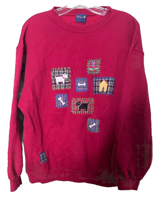 Vintage Tulchan Crewneck Sweater Countryside Nature Cottagecore Size Large