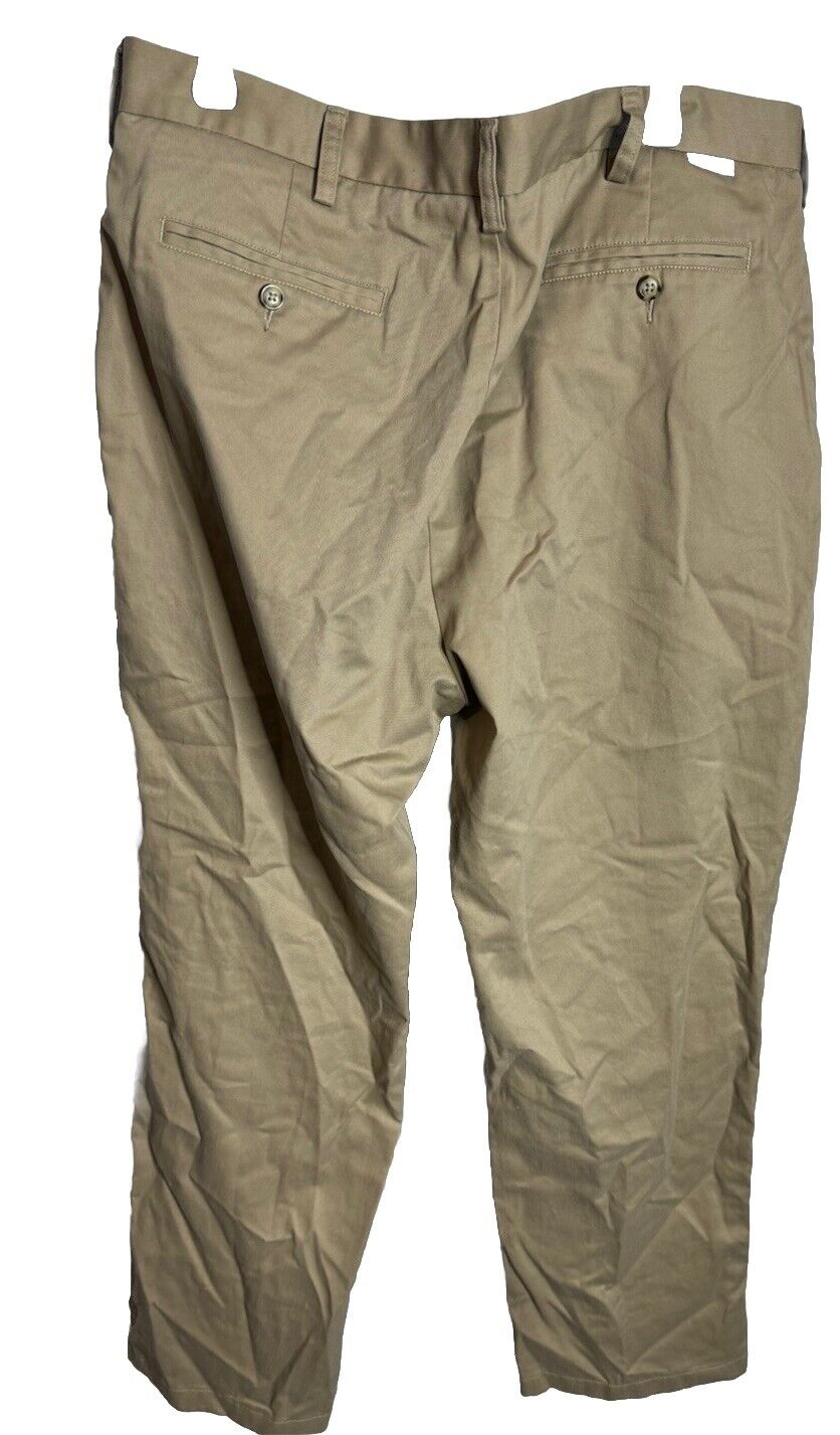 Nautica Pants Mens Size 38x 30 Clipper Flat Front Khakis Cotton Straight Leg