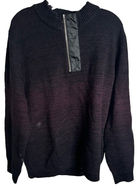 INC International Concepts Sweater 1/4 Zip Mens 2XL