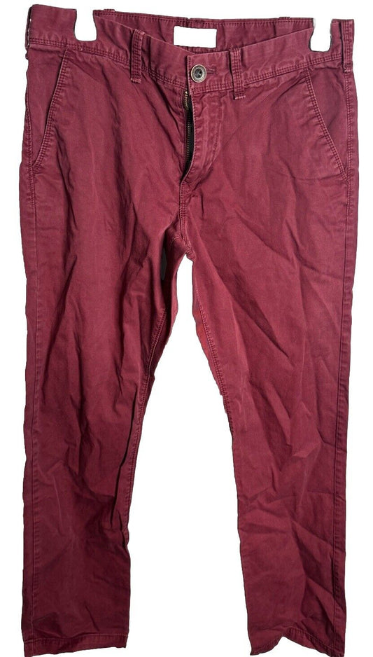 Express Pants Mens 29x30 Finn Slim Fit Chino Flat Front Casual