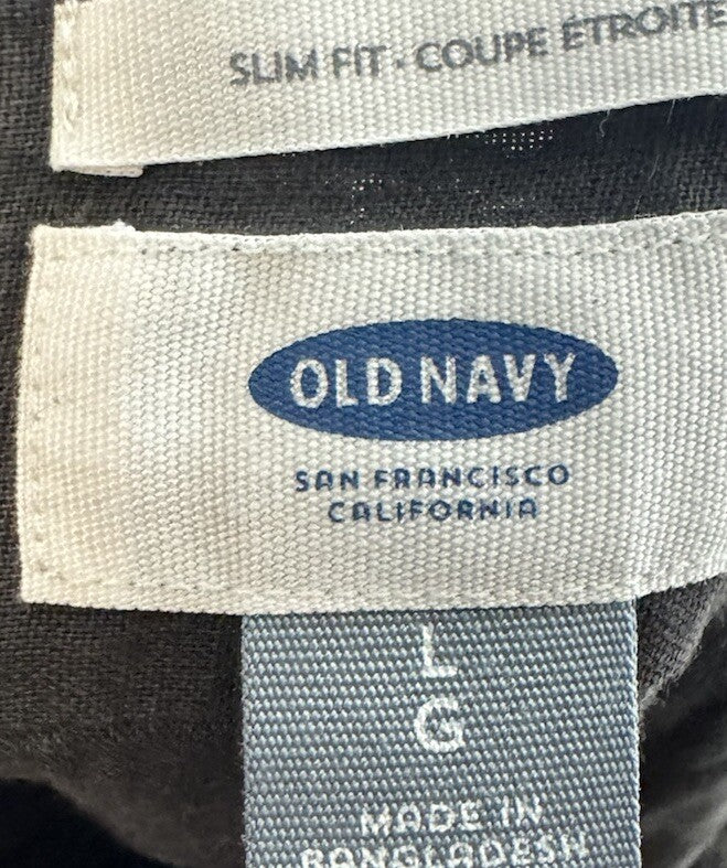 Old Navy Button-Up Everyday Shirt Men's Size L  Long Sleeve