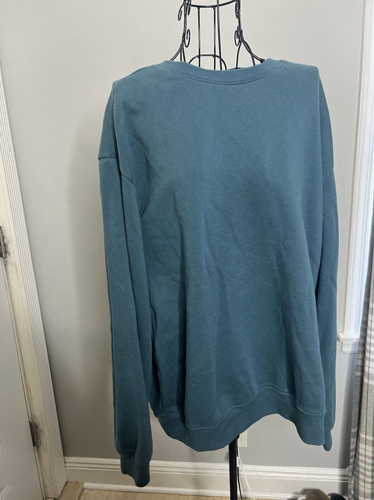 H&M Women Size large Long Sleeve Pullover Sweater Blue