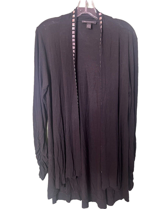 International Concepts Cardigan Black Size Medium