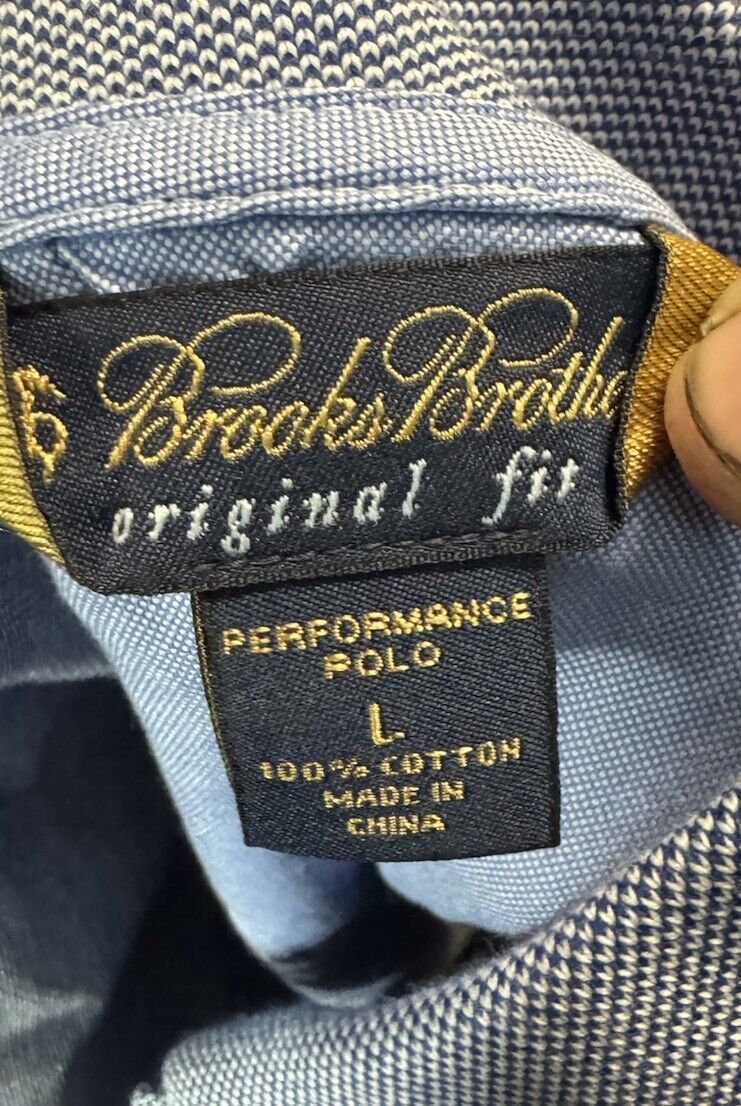 (Large) Mens Brooks Brothers Polo Shirt Logo Short Sleeve