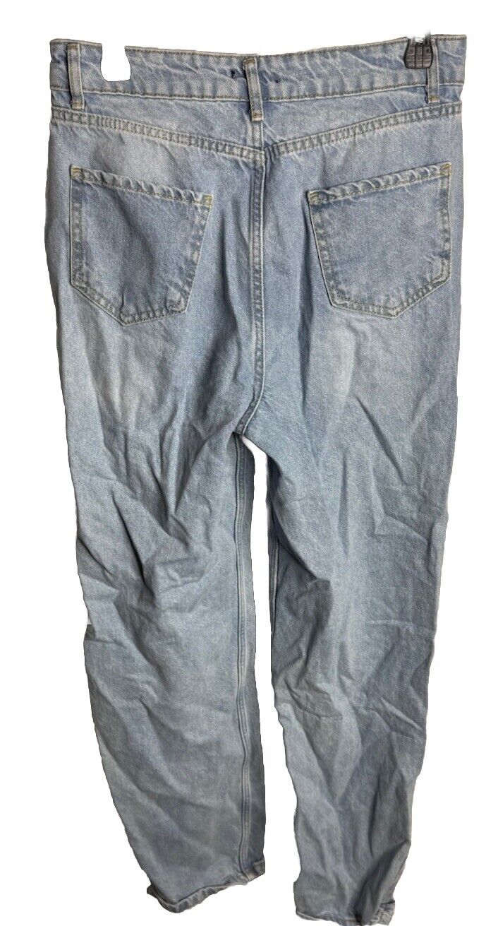 Boohoo Jeans Womens Denim Skinny Ankle Zip Size 8 Stretch Medium Wash