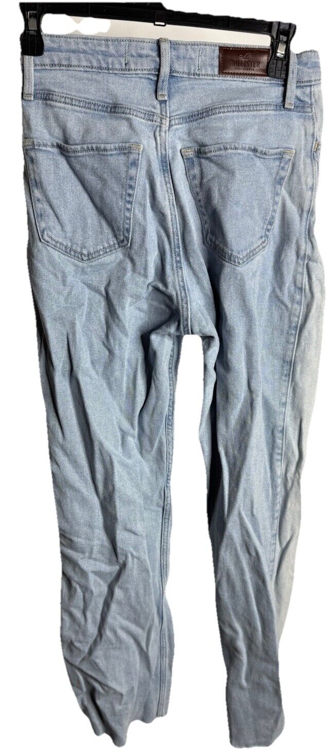 Hollister Dad Jeans Womens 1R Ultra High Rise Distressed Busted Knees 25x31